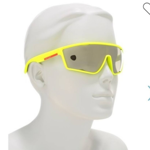 Prada Neon Yellow Sunglasses- Prada Shades - Picture 3 of 16